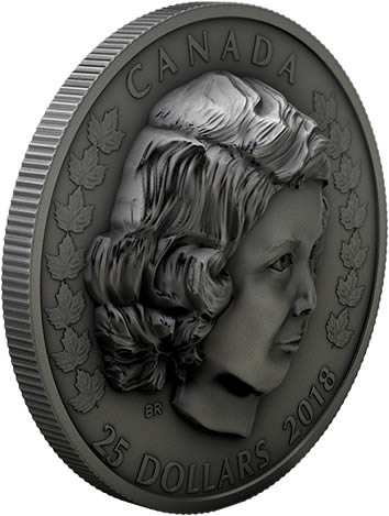 RCM-New-Release-2018-1-Oz.-Pure-Silver-Coin---Her-Majesty-Queen-Elizabeth-II:-The-Young-Princess
